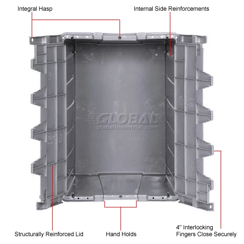 Best Sale 🤩 Buckhorn Attached Lid Container 39280 - 28x20-3/4x15-7/16 - Pkg Qty 2 🥰 14 Best Sale 🤩 Buckhorn Attached Lid Container 39280 - 28x20-3/4x15-7/16 - Pkg Qty 2 🥰 - Image 14