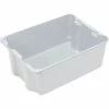 Best Sale 🛒 MFG Tray Molded Fiberglass Nest and Stack Tote 780608 - 25-1/4" x 18" x10", Pkg Qty 5, White - Pkg Qty 5 🌟