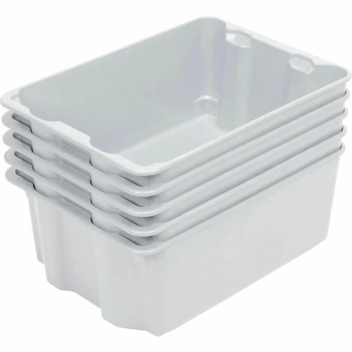 Best Sale 🛒 MFG Tray Molded Fiberglass Nest and Stack Tote 780608 - 25-1/4" x 18" x10", Pkg Qty 5, White - Pkg Qty 5 🌟 3 Best Sale 🛒 MFG Tray Molded Fiberglass Nest and Stack Tote 780608 - 25-1/4" x 18" x10", Pkg Qty 5, White - Pkg Qty 5 🌟 - Image 3