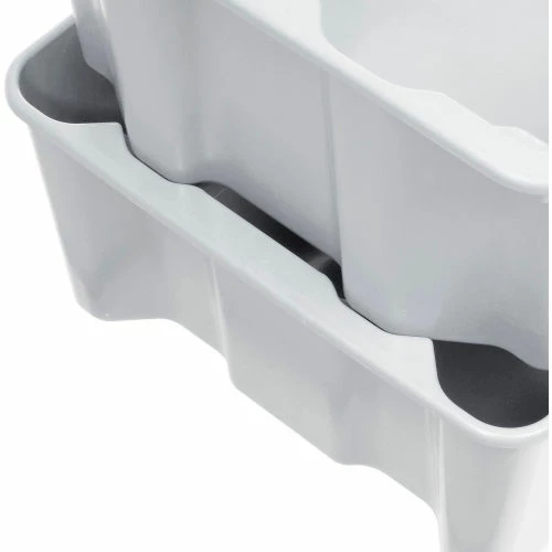 Best Sale 🛒 MFG Tray Molded Fiberglass Nest and Stack Tote 780608 - 25-1/4" x 18" x10", Pkg Qty 5, White - Pkg Qty 5 🌟 5 Best Sale 🛒 MFG Tray Molded Fiberglass Nest and Stack Tote 780608 - 25-1/4" x 18" x10", Pkg Qty 5, White - Pkg Qty 5 🌟 - Image 5