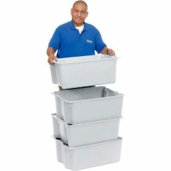 Best Sale 🛒 MFG Tray Molded Fiberglass Nest and Stack Tote 780608 - 25-1/4" x 18" x10", Pkg Qty 5, White - Pkg Qty 5 🌟 14 Best Sale 🛒 MFG Tray Molded Fiberglass Nest and Stack Tote 780608 - 25-1/4" x 18" x10", Pkg Qty 5, White - Pkg Qty 5 🌟 -Containers shop 422204WH 06