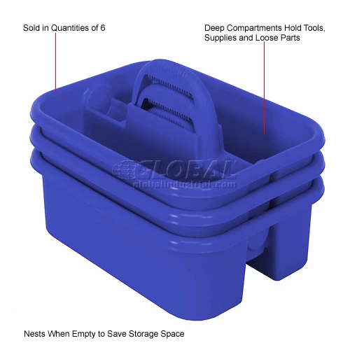 Buy ✨ Quantum Storage Systems Quantum Plastic Tool Caddy TC-500BL - Pkg Qty 6 💯 5 Buy ✨ Quantum Storage Systems Quantum Plastic Tool Caddy TC-500BL - Pkg Qty 6 💯 - Image 5