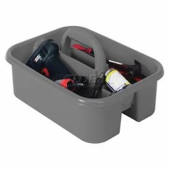Best Sale 🤩 Quantum Storage Systems Quantum Plastic Tool Caddy TC-500GY - Pkg Qty 6 👏
