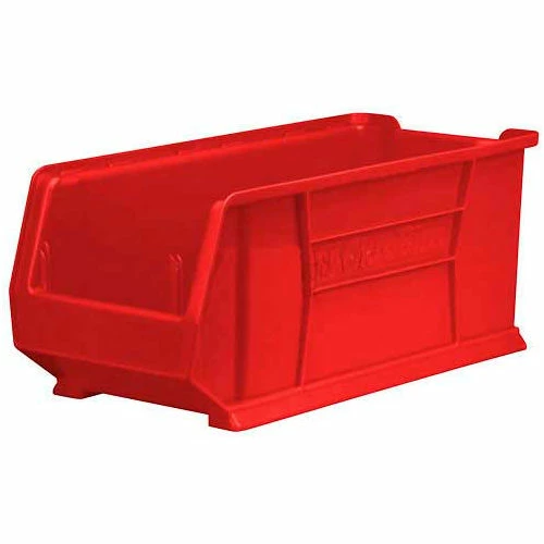 Cheapest ⌛ Akro-Mils® Super-Size AkroBin® Plastic Stacking Bin, 11"W x 23-7/8"D x 10"H, Red - Pkg Qty 4 ❤️ 1 Cheapest ⌛ Akro-Mils® Super-Size AkroBin® Plastic Stacking Bin, 11"W x 23-7/8"D x 10"H, Red - Pkg Qty 4 ❤️