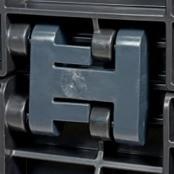 New 🛒 Global Industrial™ Folding Bulk Shipping Container, 48"Lx45"Wx34"H, 2000 Lb. Capacity, Black 🔔 -Containers shop 442211A 14