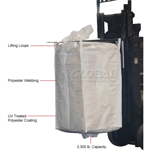 Best deal 👍 Vestil Fabric FIBC Bulk Bag 36"W X 36"Lx 55"H - Pkg Qty 5 ✔️ 1 Best deal 👍 Vestil Fabric FIBC Bulk Bag 36"W X 36"Lx 55"H - Pkg Qty 5 ✔️