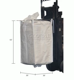New 👏 Vestil Fabric FIBC Bulk Bag 36"W X 36"Lx 63"H - Pkg Qty 5 ⌛ -Containers shop 442221 dim