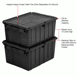 Top 10 ❤️ ORBIS Flipak® Distribution Container FP261 - 23-7/8 x 19-5/8 x 12-5/8 Recycled Black 🎁 -Containers shop 442613 3wco 1