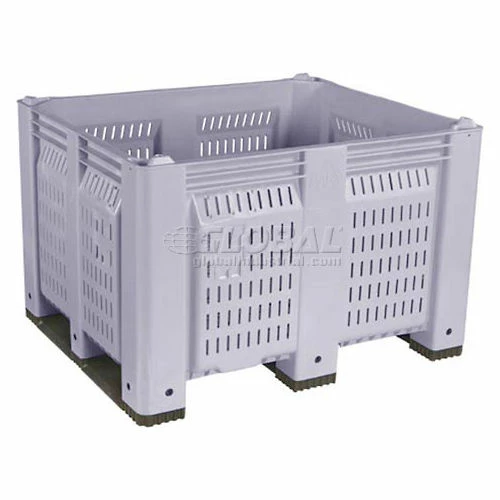 Cheap ✔️ Decade M40PGY3 Pallet Container Vented Wall 48x40x31 Short Side Runners Gray 1500 Lb Capacity 🥰 1 Cheap ✔️ Decade M40PGY3 Pallet Container Vented Wall 48x40x31 Short Side Runners Gray 1500 Lb Capacity 🥰