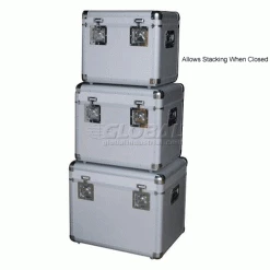 Flash Sale 🔥 Vestil CASE-A Aluminum Storage Cases Set of Three Sizes 🔔 -Containers shop 442880 3wco