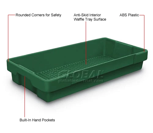 Cheap π― United Visual Products Plastic Utility Tray Dark Green 26" L X 12-1/2" W X 4-1/2 H - Pkg Qty 5 π 3 Cheap π― United Visual Products Plastic Utility Tray Dark Green 26" L X 12-1/2" W X 4-1/2 H - Pkg Qty 5 π - Image 3