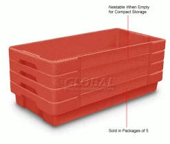Wholesale ✨ United Visual Products Plastic Utility Tray Red 26" L X 12-1/2" W X 4-1/2 H - Pkg Qty 5 ⌛ -Containers shop 443034RD 2wco