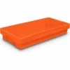 Promo 👍 United Visual Products Plastic Utility Tray Orange 26" L X 12-1/2" W X 4-1/2 H - Pkg Qty 5 💯