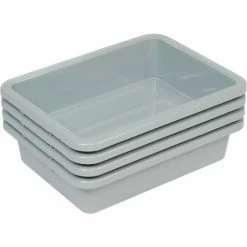 New 🥰 Global Industrial Nesting Tote Box 20-1/4"Lx15-1/4"Wx5"H Gray - Pkg Qty 6 🤩 14 New 🥰 Global Industrial Nesting Tote Box 20-1/4"Lx15-1/4"Wx5"H Gray - Pkg Qty 6 🤩 -Containers shop 443326 01