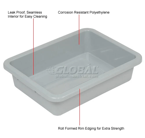 New 🥰 Global Industrial Nesting Tote Box 20-1/4"Lx15-1/4"Wx5"H Gray - Pkg Qty 6 🤩 8 New 🥰 Global Industrial Nesting Tote Box 20-1/4"Lx15-1/4"Wx5"H Gray - Pkg Qty 6 🤩 - Image 8