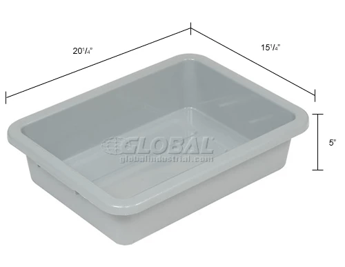 New 🥰 Global Industrial Nesting Tote Box 20-1/4"Lx15-1/4"Wx5"H Gray - Pkg Qty 6 🤩 12 New 🥰 Global Industrial Nesting Tote Box 20-1/4"Lx15-1/4"Wx5"H Gray - Pkg Qty 6 🤩 - Image 12