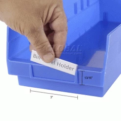 Budget ๐ Aigner Tri-Dex TR-0813 Slide-In Label Holder 13/16" x 3" for Shelf Bins, Price per Pack of 25 ๐งจ 18 Budget ๐ Aigner Tri-Dex TR-0813 Slide-In Label Holder 13/16" x 3" for Shelf Bins, Price per Pack of 25 ๐งจ -Containers shop 443429IN dim