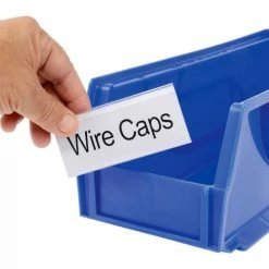 Best Pirce 🥰 Aigner Tri-Dex TR-2400 Slide-In Label Holder 2" x 4" for Stacking Bins, Price per Pack of 25 ✔️ 8 Best Pirce 🥰 Aigner Tri-Dex TR-2400 Slide-In Label Holder 2" x 4" for Stacking Bins, Price per Pack of 25 ✔️ -Containers shop 443433 02