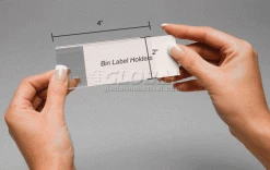 Discount 🌟 Aigner Tri-Dex TR-2400 Slide-In Label Holder 2" x 4" for Stacking Bins, Price per Pack of 25 - Pkg Qty 2 🎉 -Containers shop 443525 dim