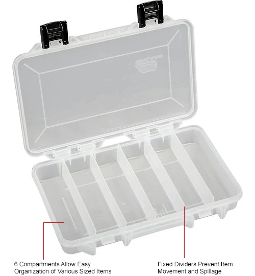 Best Sale โ Plano Molding Plano StowAway® 6 Fixed Compartment Box, 11"L x 7-1/4"W x 1-3/4"H, Clear - Pkg Qty 6 ๐ 11 Best Sale โ Plano Molding Plano StowAway® 6 Fixed Compartment Box, 11"L x 7-1/4"W x 1-3/4"H, Clear - Pkg Qty 6 ๐ - Image 11