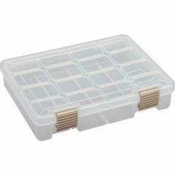 Hot Sale 👍 Plano Molding Plano ProLatch™ StowAway® Open Compartment Box, 9"L x 7"W x 2"H, Clear - Pkg Qty 6 ⌛ -Containers shop 493285 05