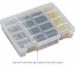 Hot Sale 👍 Plano Molding Plano ProLatch™ StowAway® Open Compartment Box, 9"L x 7"W x 2"H, Clear - Pkg Qty 6 ⌛ -Containers shop 493285 2wco