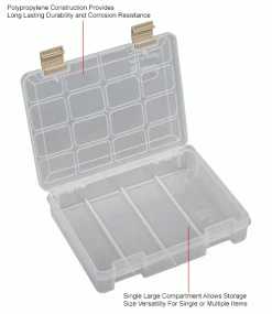 Hot Sale 👍 Plano Molding Plano ProLatch™ StowAway® Open Compartment Box, 9"L x 7"W x 2"H, Clear - Pkg Qty 6 ⌛ -Containers shop 493285 3wco