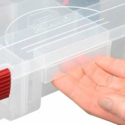Best Pirce ❤️ Plano Molding Plano ProLatch™ StowAway® 6-21 Adjustable Compartment Box, 14"Wx9-1/8"Dx2-13/16"H, Clear - Pkg Qty 3 🧨 -Containers shop 493286 09