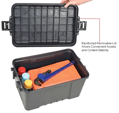 Budget ๐ Plano Molding 161900 56 Quart Storage Trunk, 24"L x 15"W x 13"H, Black ๐ 9 Budget ๐ Plano Molding 161900 56 Quart Storage Trunk, 24"L x 15"W x 13"H, Black ๐ - Image 9