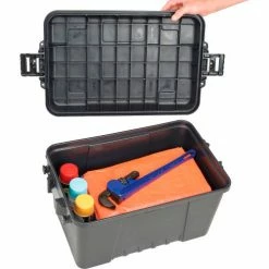 Budget ๐ Plano Molding 161900 56 Quart Storage Trunk, 24"L x 15"W x 13"H, Black ๐ 16 Budget ๐ Plano Molding 161900 56 Quart Storage Trunk, 24"L x 15"W x 13"H, Black ๐ -Containers shop 493296 03