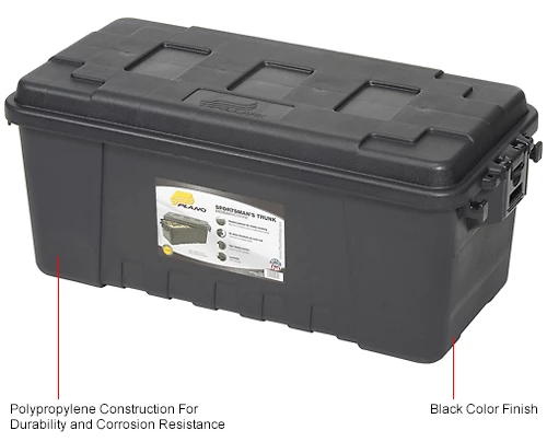 Cheap ⭐ Plano Molding 1719-00 68 Quart Storage Trunk, 30"L x 14-1/4"W x 12-3/4"H, Black 👏 10 Cheap ⭐ Plano Molding 1719-00 68 Quart Storage Trunk, 30"L x 14-1/4"W x 12-3/4"H, Black 👏 - Image 10