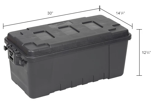 Cheap ⭐ Plano Molding 1719-00 68 Quart Storage Trunk, 30"L x 14-1/4"W x 12-3/4"H, Black 👏 15 Cheap ⭐ Plano Molding 1719-00 68 Quart Storage Trunk, 30"L x 14-1/4"W x 12-3/4"H, Black 👏 - Image 15