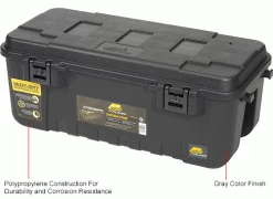 Flash Sale 🎁 Plano Molding 191900 110 Quart Mobile Storage Trunk, 37-3/4"L x 18-1/4"W x 14"H Black 😍 -Containers shop 493298IN 1wco