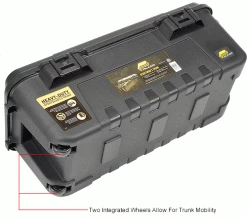 Flash Sale 🎁 Plano Molding 191900 110 Quart Mobile Storage Trunk, 37-3/4"L x 18-1/4"W x 14"H Black 😍 -Containers shop 493298IN 3wco