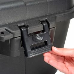 Flash Sale 🎁 Plano Molding 191900 110 Quart Mobile Storage Trunk, 37-3/4"L x 18-1/4"W x 14"H Black 😍 -Containers shop 493298 07