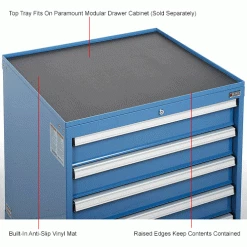 Best deal ✔️ Global Industrial™ Top Tray w/Vinyl Mat for 30"Wx27"D Modular Drawer Cabinet 😀 -Containers shop 493326 1wco