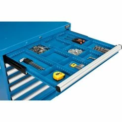 Outlet 🎁 Global Industrial™ Divider Kit for 3"H Drawer of Modular Drawer Cabinet 30"Wx27"D, Blue ⭐