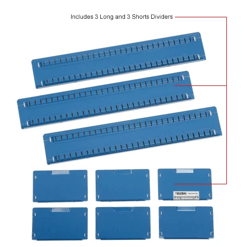 Best deal ๐ Global Industrial™ Divider Kit for 6"H Drawer of Modular Drawer Cabinet 30"Wx27"D, Blue ๐ 17 Best deal ๐ Global Industrial™ Divider Kit for 6"H Drawer of Modular Drawer Cabinet 30"Wx27"D, Blue ๐ - Image 17