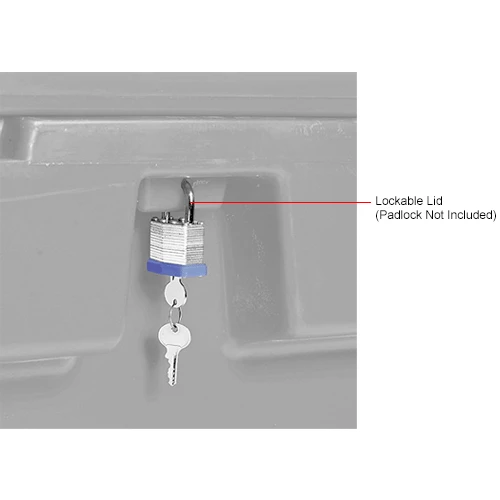 Best Sale ๐ Global Industrial Lockable Outdoor Storage Container, 48"Lx33"Wx34"H, 18.5 Cu. Ft., Light Gray โจ 7 Best Sale ๐ Global Industrial Lockable Outdoor Storage Container, 48"Lx33"Wx34"H, 18.5 Cu. Ft., Light Gray โจ - Image 7