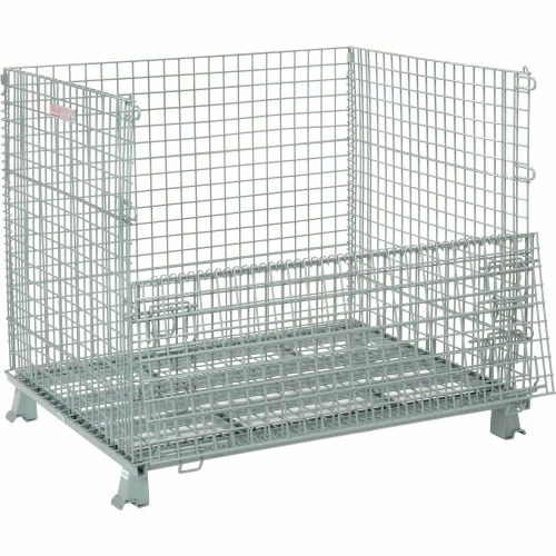 Hot Sale 🧨 Global Industrial™, Folding Wire Container, 48"L x 40"W x 42-1/2"H, 3000 Lb. Capacity 🧨 1 Hot Sale 🧨 Global Industrial™, Folding Wire Container, 48"L x 40"W x 42-1/2"H, 3000 Lb. Capacity 🧨