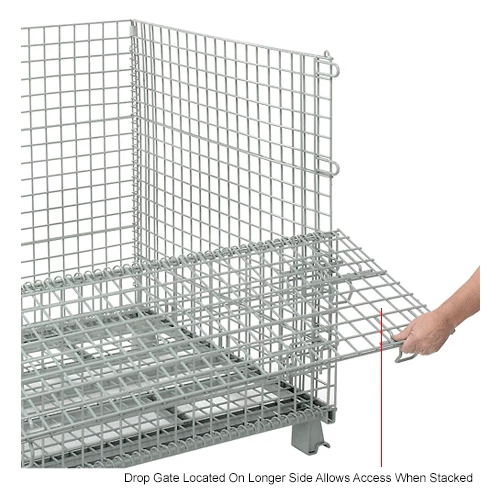 Hot Sale 🧨 Global Industrial™, Folding Wire Container, 48"L x 40"W x 42-1/2"H, 3000 Lb. Capacity 🧨 19 Hot Sale 🧨 Global Industrial™, Folding Wire Container, 48"L x 40"W x 42-1/2"H, 3000 Lb. Capacity 🧨 - Image 19