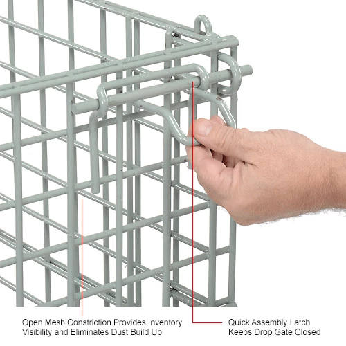 Hot Sale 🧨 Global Industrial™, Folding Wire Container, 48"L x 40"W x 42-1/2"H, 3000 Lb. Capacity 🧨 22 Hot Sale 🧨 Global Industrial™, Folding Wire Container, 48"L x 40"W x 42-1/2"H, 3000 Lb. Capacity 🧨 - Image 22