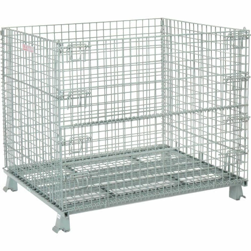Hot Sale 🧨 Global Industrial™, Folding Wire Container, 48"L x 40"W x 42-1/2"H, 3000 Lb. Capacity 🧨 2 Hot Sale 🧨 Global Industrial™, Folding Wire Container, 48"L x 40"W x 42-1/2"H, 3000 Lb. Capacity 🧨 - Image 2