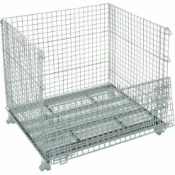 Hot Sale 🧨 Global Industrial™, Folding Wire Container, 48"L x 40"W x 42-1/2"H, 3000 Lb. Capacity 🧨 30 Hot Sale 🧨 Global Industrial™, Folding Wire Container, 48"L x 40"W x 42-1/2"H, 3000 Lb. Capacity 🧨 -Containers shop 493394 05