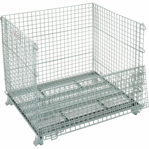Hot Sale 🧨 Global Industrial™, Folding Wire Container, 48"L x 40"W x 42-1/2"H, 3000 Lb. Capacity 🧨 6 Hot Sale 🧨 Global Industrial™, Folding Wire Container, 48"L x 40"W x 42-1/2"H, 3000 Lb. Capacity 🧨 - Image 6