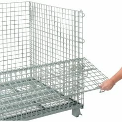 Hot Sale 🧨 Global Industrial™, Folding Wire Container, 48"L x 40"W x 42-1/2"H, 3000 Lb. Capacity 🧨 31 Hot Sale 🧨 Global Industrial™, Folding Wire Container, 48"L x 40"W x 42-1/2"H, 3000 Lb. Capacity 🧨 -Containers shop 493394 06