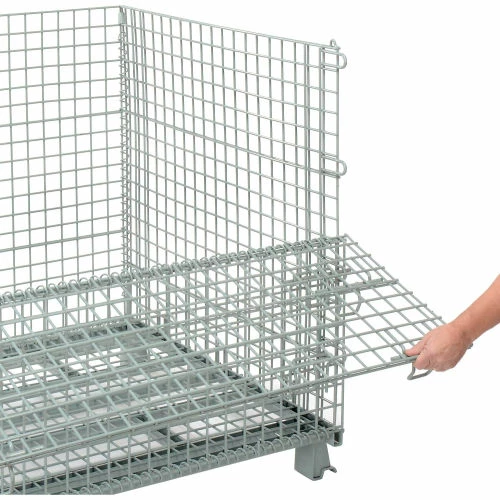 Hot Sale 🧨 Global Industrial™, Folding Wire Container, 48"L x 40"W x 42-1/2"H, 3000 Lb. Capacity 🧨 7 Hot Sale 🧨 Global Industrial™, Folding Wire Container, 48"L x 40"W x 42-1/2"H, 3000 Lb. Capacity 🧨 - Image 7