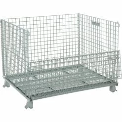 Budget 🥰 Global Industrial™ Folding Wire Container 48"L x 40"W x 36-1/2"H 3000 Lb. Capacity ❤️