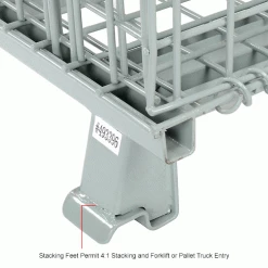 Budget 🥰 Global Industrial™ Folding Wire Container 48"L x 40"W x 36-1/2"H 3000 Lb. Capacity ❤️ -Containers shop 493395IN 7wco