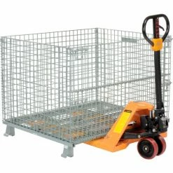 Budget 🥰 Global Industrial™ Folding Wire Container 48"L x 40"W x 36-1/2"H 3000 Lb. Capacity ❤️ -Containers shop 493395 04